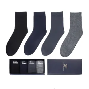 4-Pack Combed Cotton Mid-calf