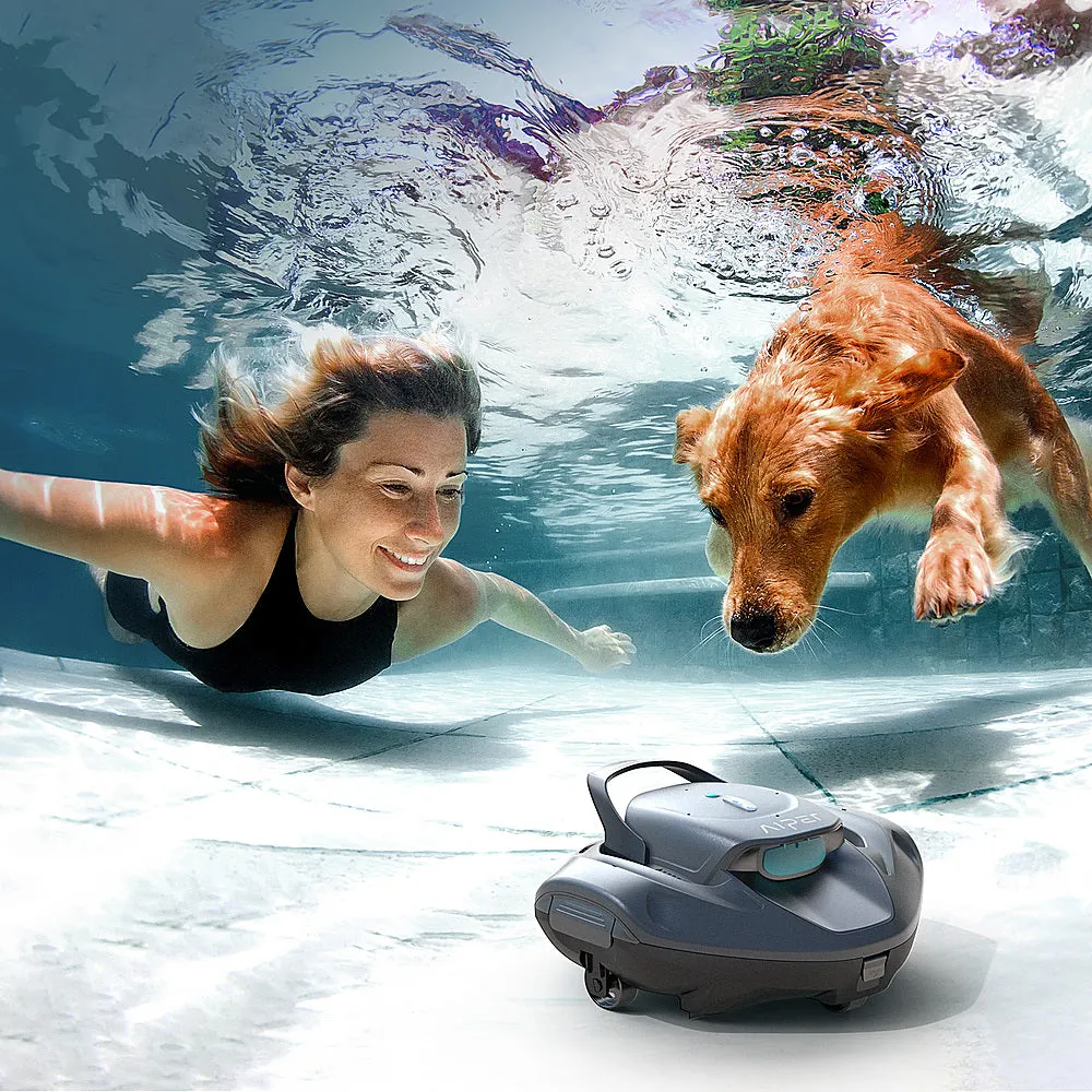 Aiper - SG 800B for Above Ground Pools 850sq.ft, 22GPM Suction Power Cordless Robotic - Gray