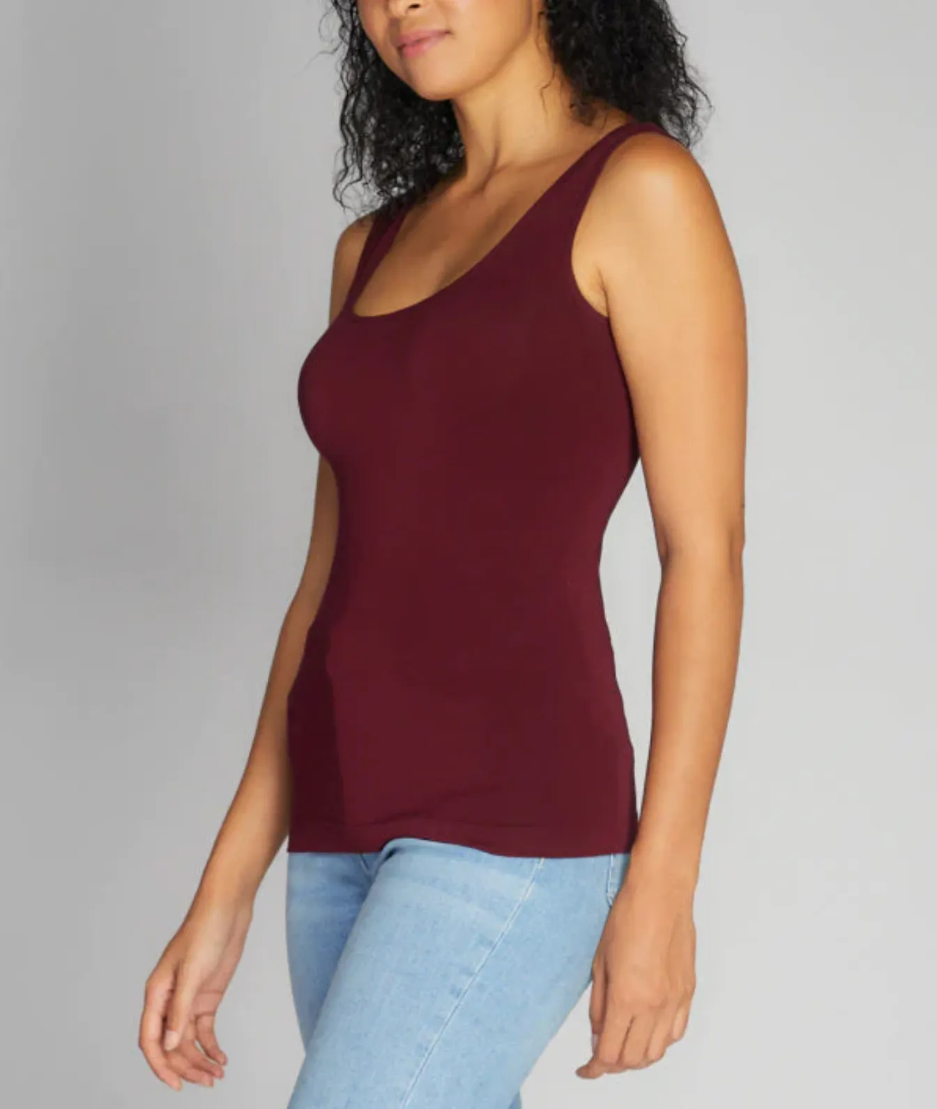 Bamboo Short Scoop Tank