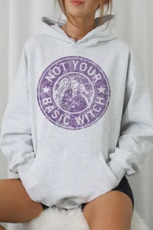 BASIC WITCH HALLOWEEN GRAPHIC HOODIE PLUS SIZE