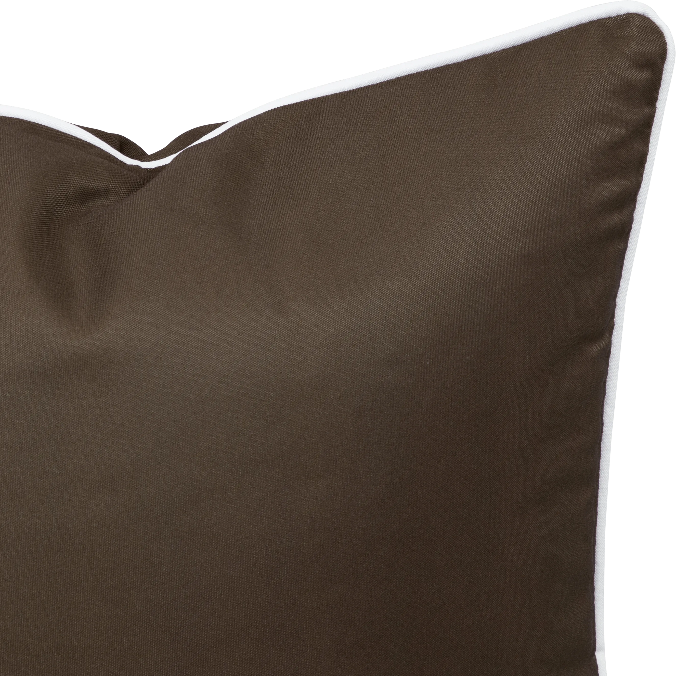 Bondi Chocolate - 45 x 45 cm Piped Outdoor Cushion