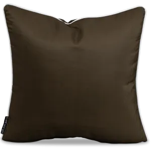 Bondi Chocolate - 45 x 45 cm Piped Outdoor Cushion