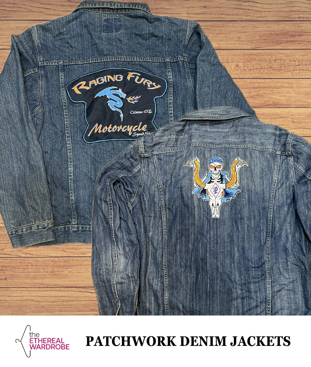 Branded Denim Jackets with added back Patchwork