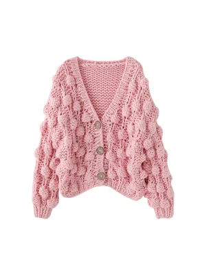 Brea Popcorn Knit Cardigan