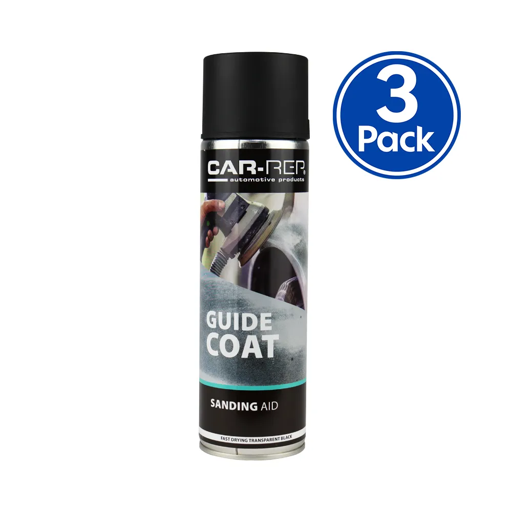 CAR-REP Guide Coat Sanding Aid 500ml Black x 3 Pack