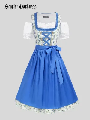 German Bavarian Oktoberfest Costumes Tops/Dress/Apron