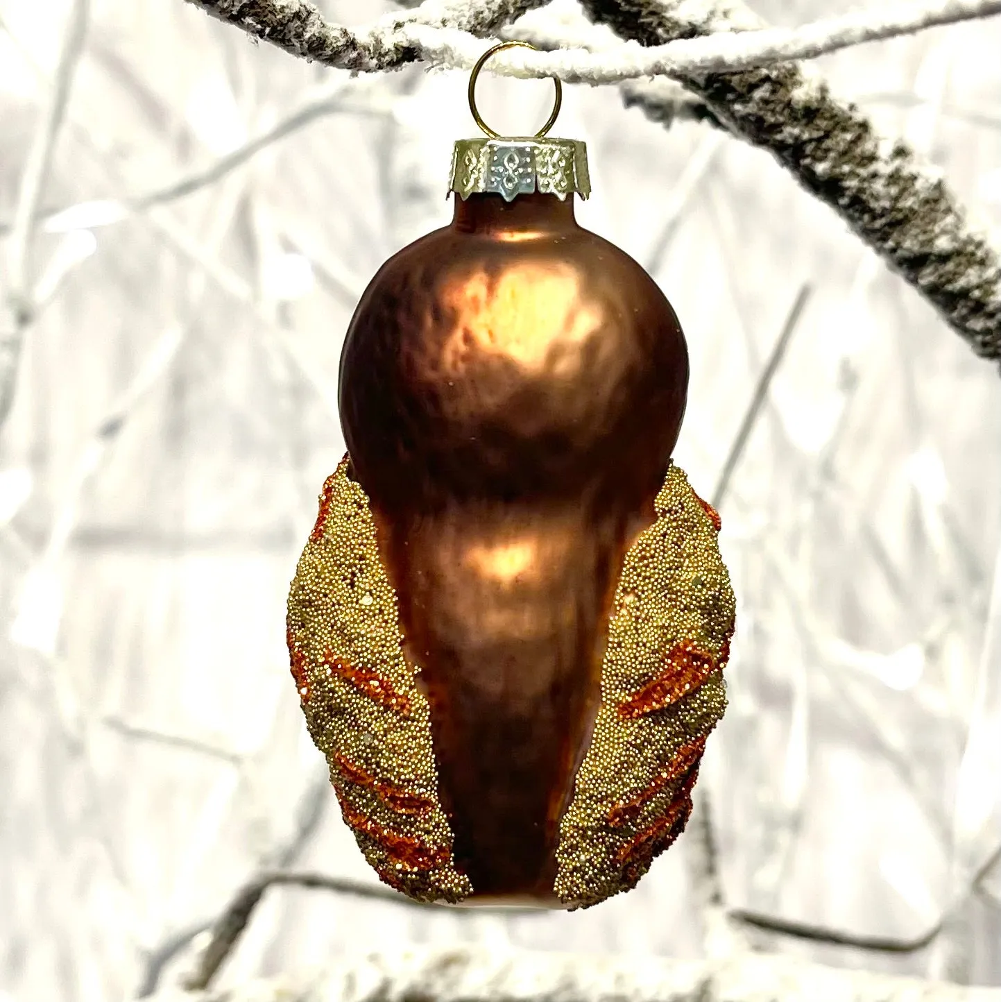 Golden Owl Tree Bauble