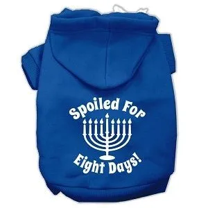 Hanukkah Spoiled for 8 Days Screen Print Hoodies- Many Colors