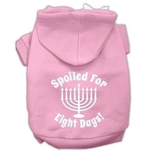 Hanukkah Spoiled for 8 Days Screen Print Hoodies- Many Colors