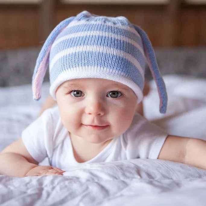 Hat With Bunny Ears, Blue