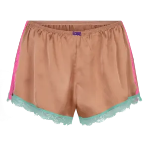 LOVE STORIES~ Apollo brown lace trim tap short