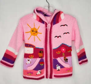 Peruvian Sweater - Pink 1-2