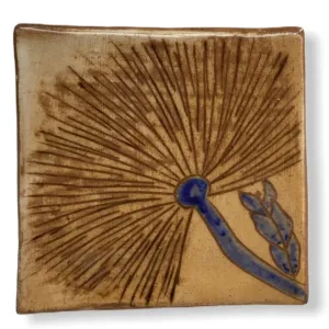 Pottery Coaster - Wild Flower