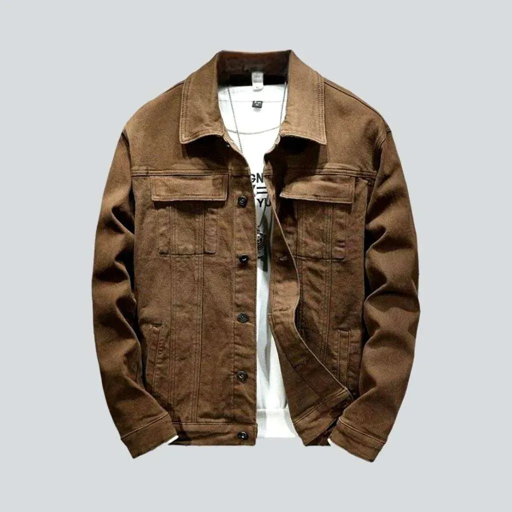 Regular men's denim jacket