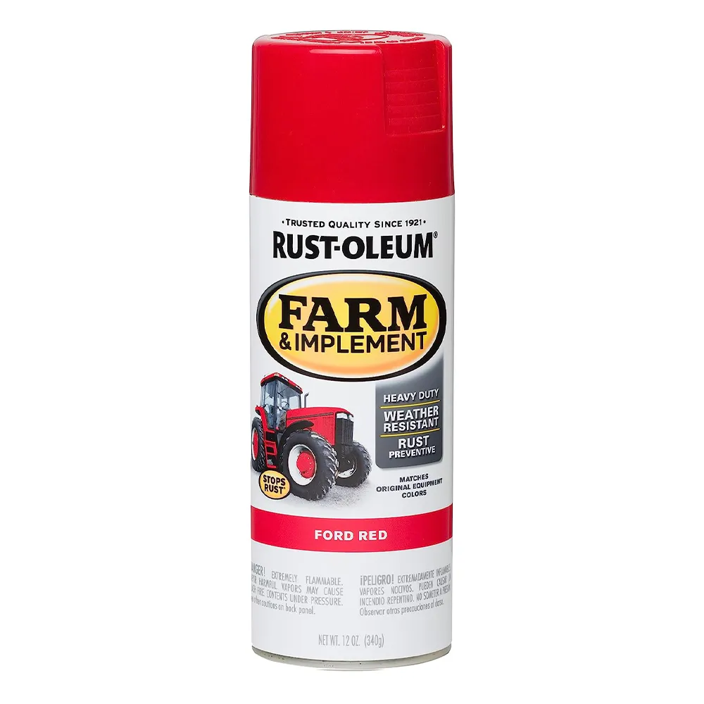 RUST-OLEUM Farm Equipment Spray Paint Ford Red 340g Aerosol x 3 Pack