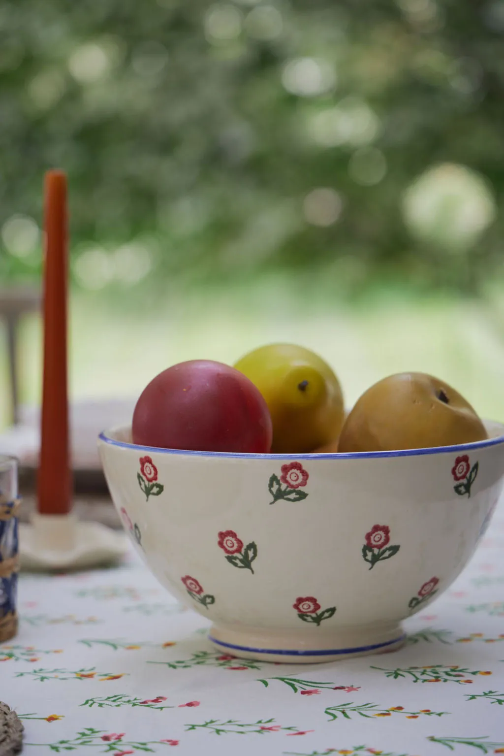 Scattered Rose Deep Serving Bowl