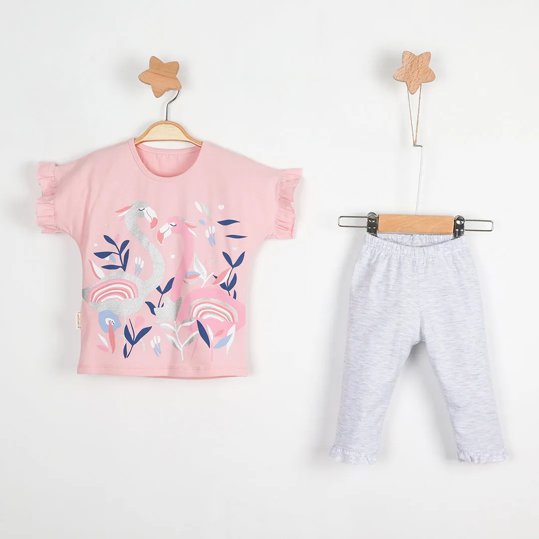 Swan Girl Casual Leggings Set