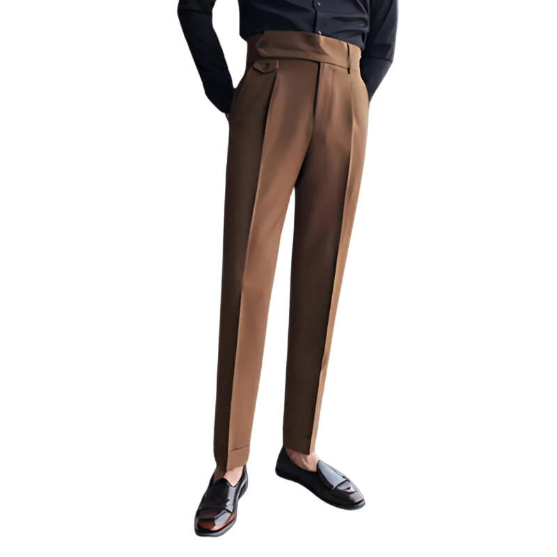 Tailored Pleated Trousers for Men