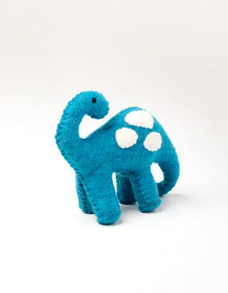 Teal Wool Dino