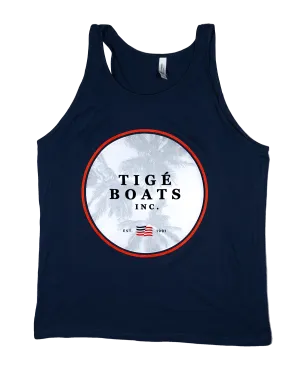 Tige Red, White and Palms Tank Top