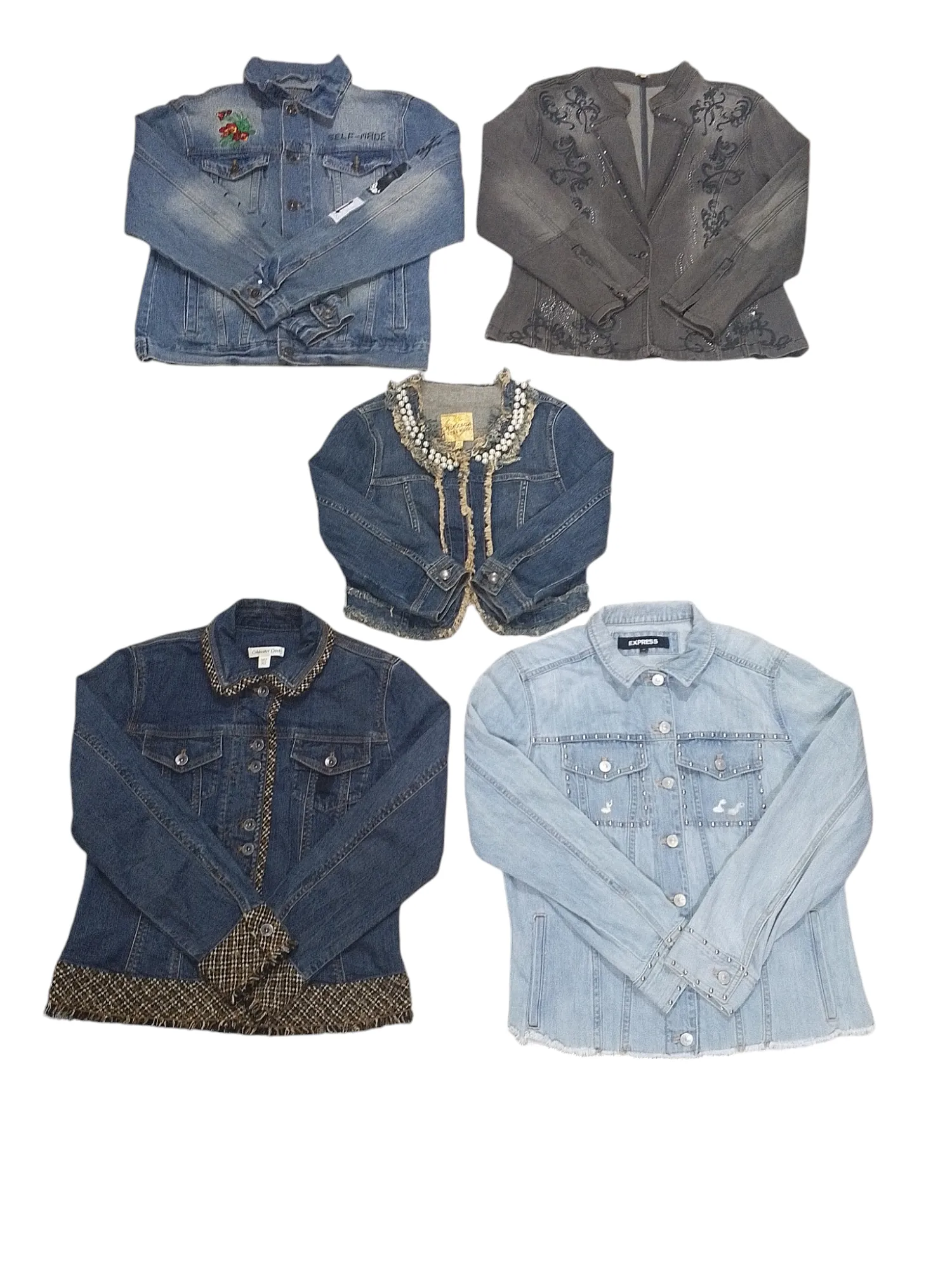 Unique aesthetic denim Jackets - 12 pcs - 23/10/24