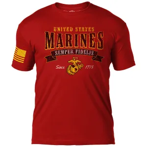 USMC ' Arched Semper Fi' 7.62 Design Battlespace Men's T-Shirt