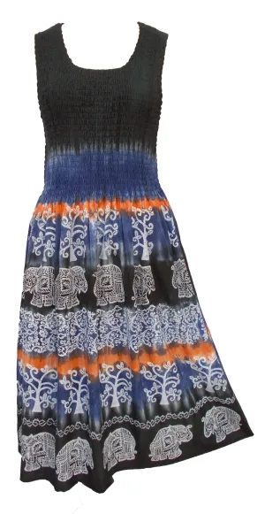 Viscose Tie Dye Maxi Dress UK  One Size 14-24 EA2