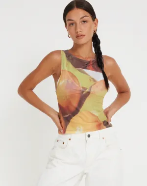 Vrista Top in Fruit Photoprint