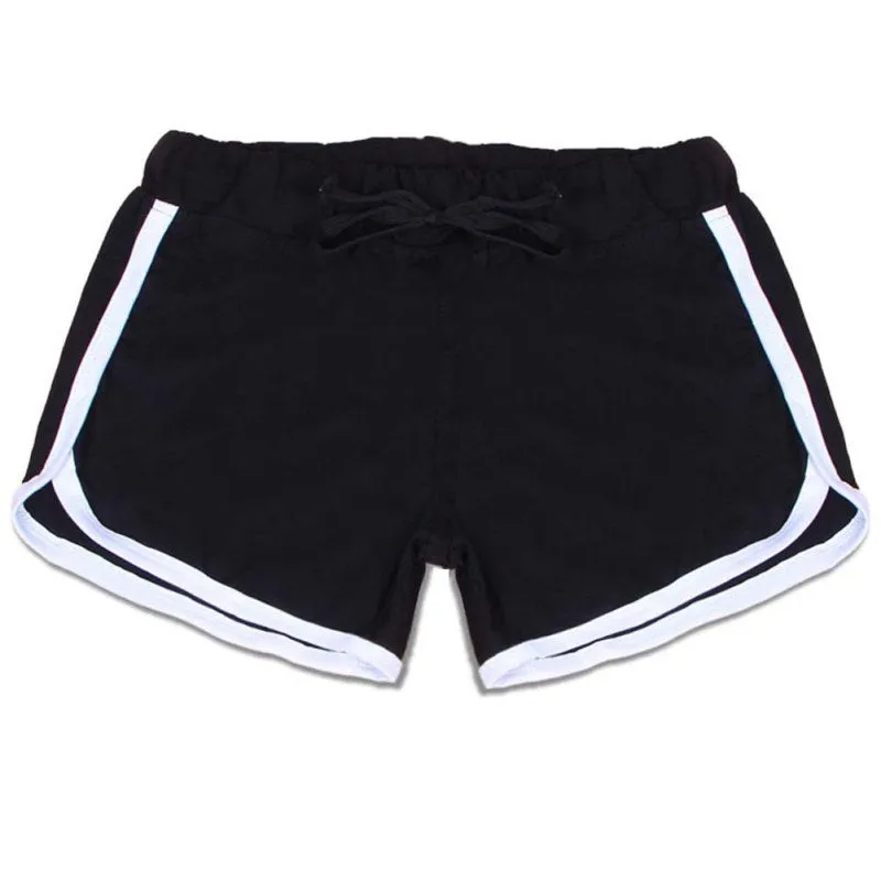 Yo-Ga  Drawstring Casual Loose Cotton Shorts